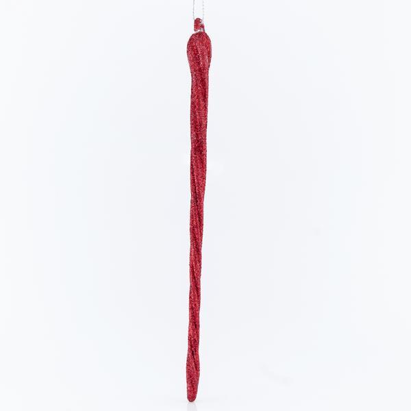 GLASS BURGUNDY STALACTITE