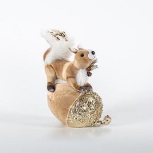 VELVET SQUIRREL WITH ACORN