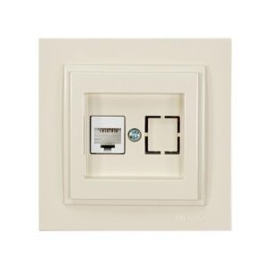 DESPINA DATA SOCKET OUTLET RJ45 CAT 6 CREAM