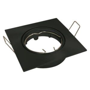 SPOT RECESSED MOVABLE ALUMINUM SQUARE PAR16 BLACK