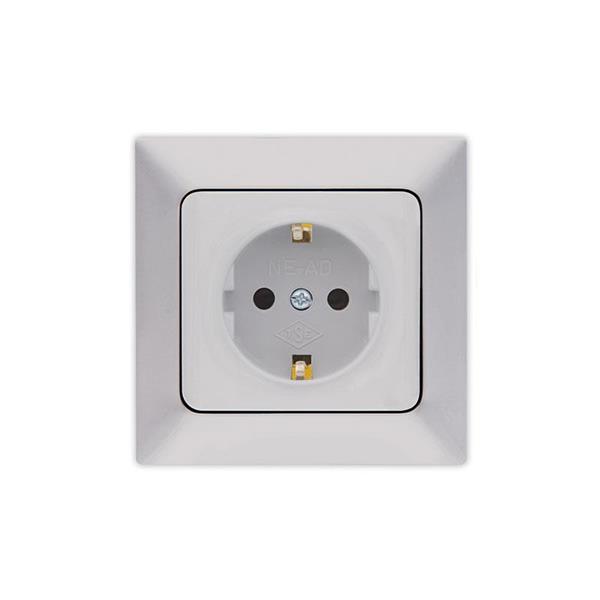 CHILDPROOF EARTHED SOCKET OUTLET SILVER CHILDPROOF EARTHED SOCKET OUTLET SILVER
