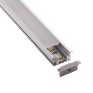 ALUMINUM PROFILE RECESSED SINGLE 90°