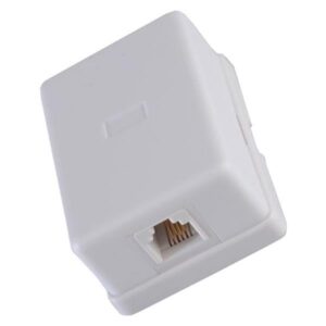 SWITCH SOCKET TELEPHONE OUTDOOR SINGLE ADHESIVE 6P4C Rj11