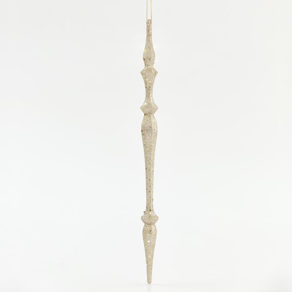ACRYLIC STALACTITE WITH GOLD GLITTER