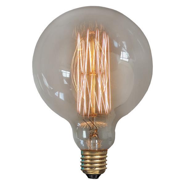 EDISON LAMP G125 CLEAR 40W E27 220-240V