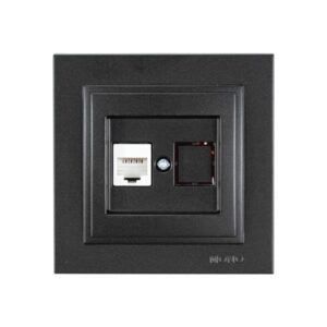 DESPINA DATA SOCKET OUTLET RJ45 CAT 6 FUME