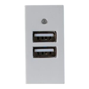 SOCKET SIMPLE WITH 2 USBs 5V 2X2