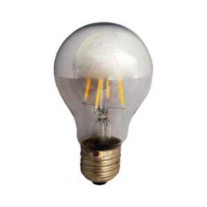 BULB LED SILVER MIRROR FILAMENT 6W E27  2700K 220-240V DIMMABLE