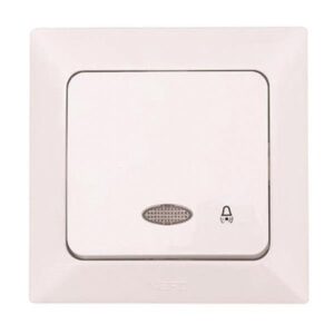 BUTTON BELL WITH LIGHT WHITE