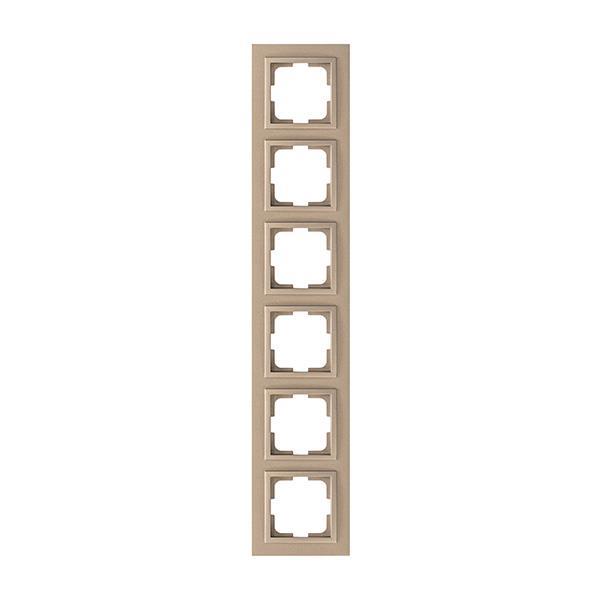 DESPINA 6 GANG FRAME LIGHT FUME