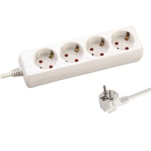 SOCKET 4 SCHUKO HOLES CABLE 3X1