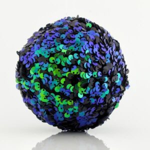 GREEN BALL WITH SPANGLES