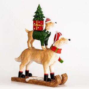 DOGS ON ICE SKATES