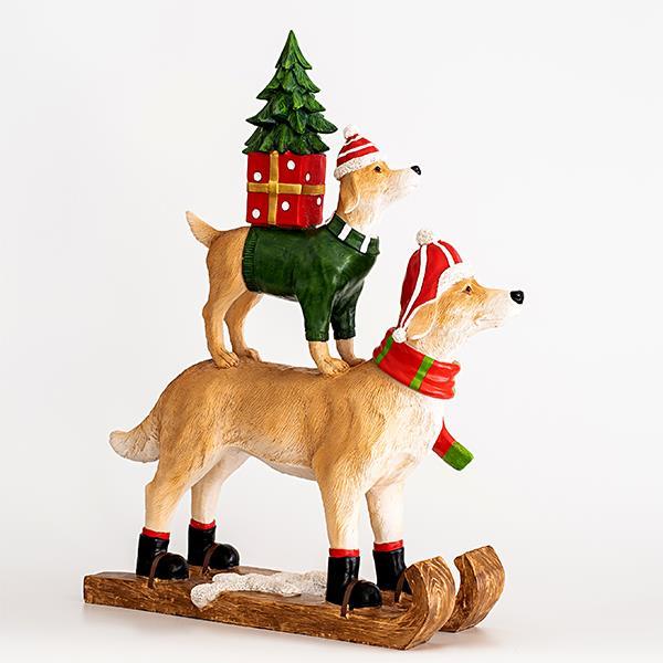 DOGS ON ICE SKATES