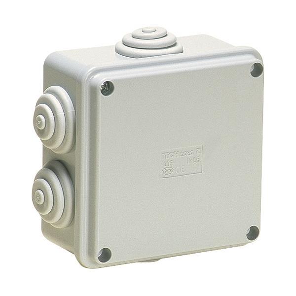 JUNCTION BOX 100X100X50 INOX SCREWS IP65 (005) GREY JUNCTION BOX 100X100X50 INOX SCREWS IP65 (005) GREY