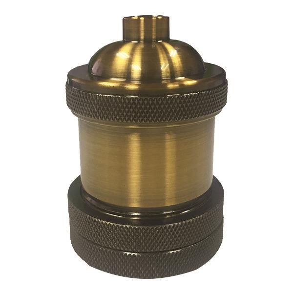 LAMPHOLDER METAL BROWN BRONZE  E27