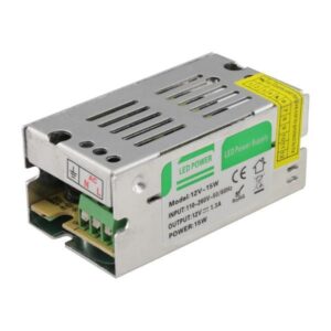 DRIVER METALLIC FOR LED TAPE 12V DC 15W IP20