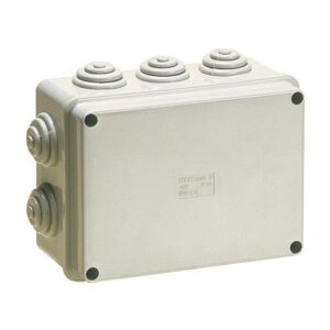 JUNCTION BOX 150Χ110Χ70 INOX SCREWS IP65 (008) GREY